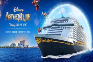 [출발확정][성인2,아동2전용][디즈니 어드벤처호] 싱가포르 크루즈 6일